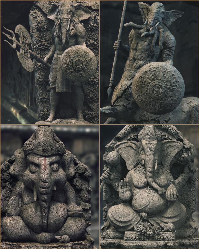 Gajanan_series_Digital_Sculptures_SurajitSen_June2020