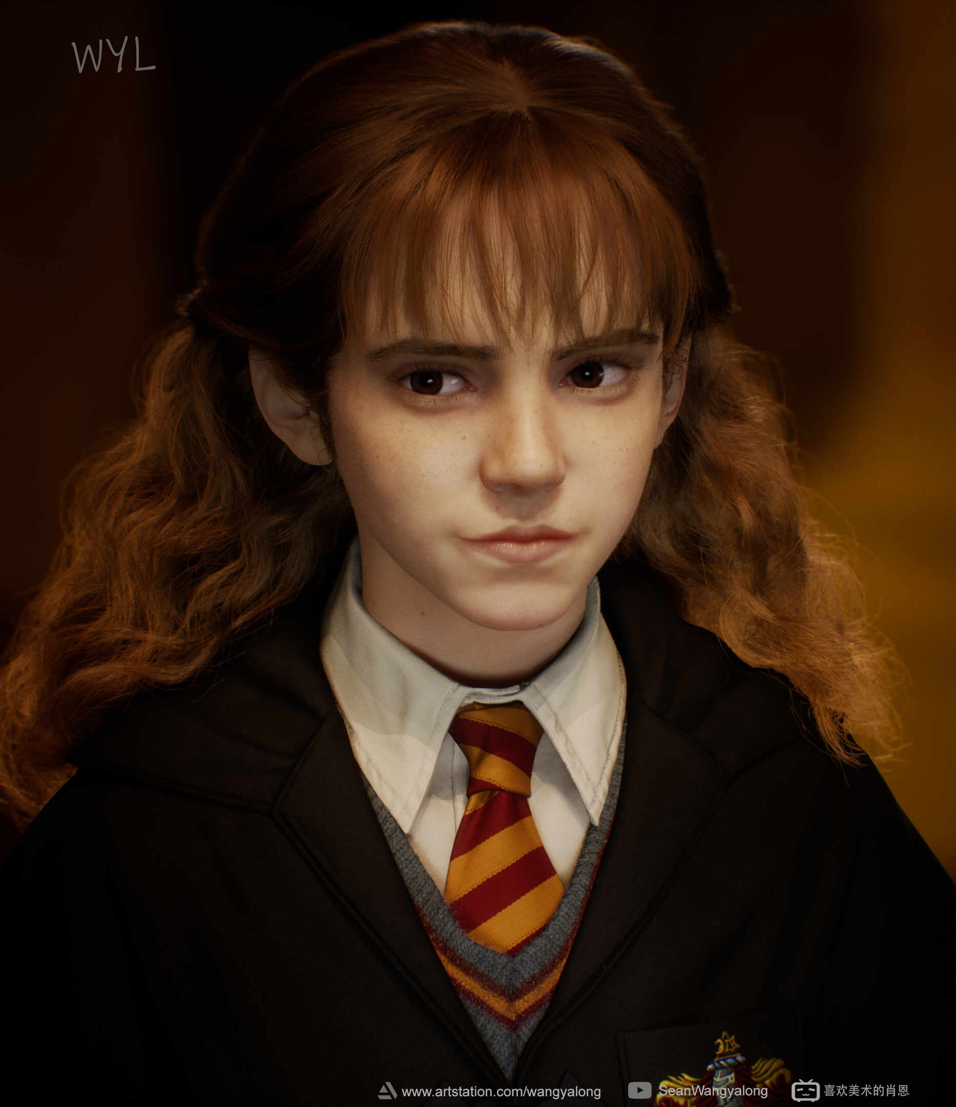 3D Young Hermione Granger - ZBrushCentral