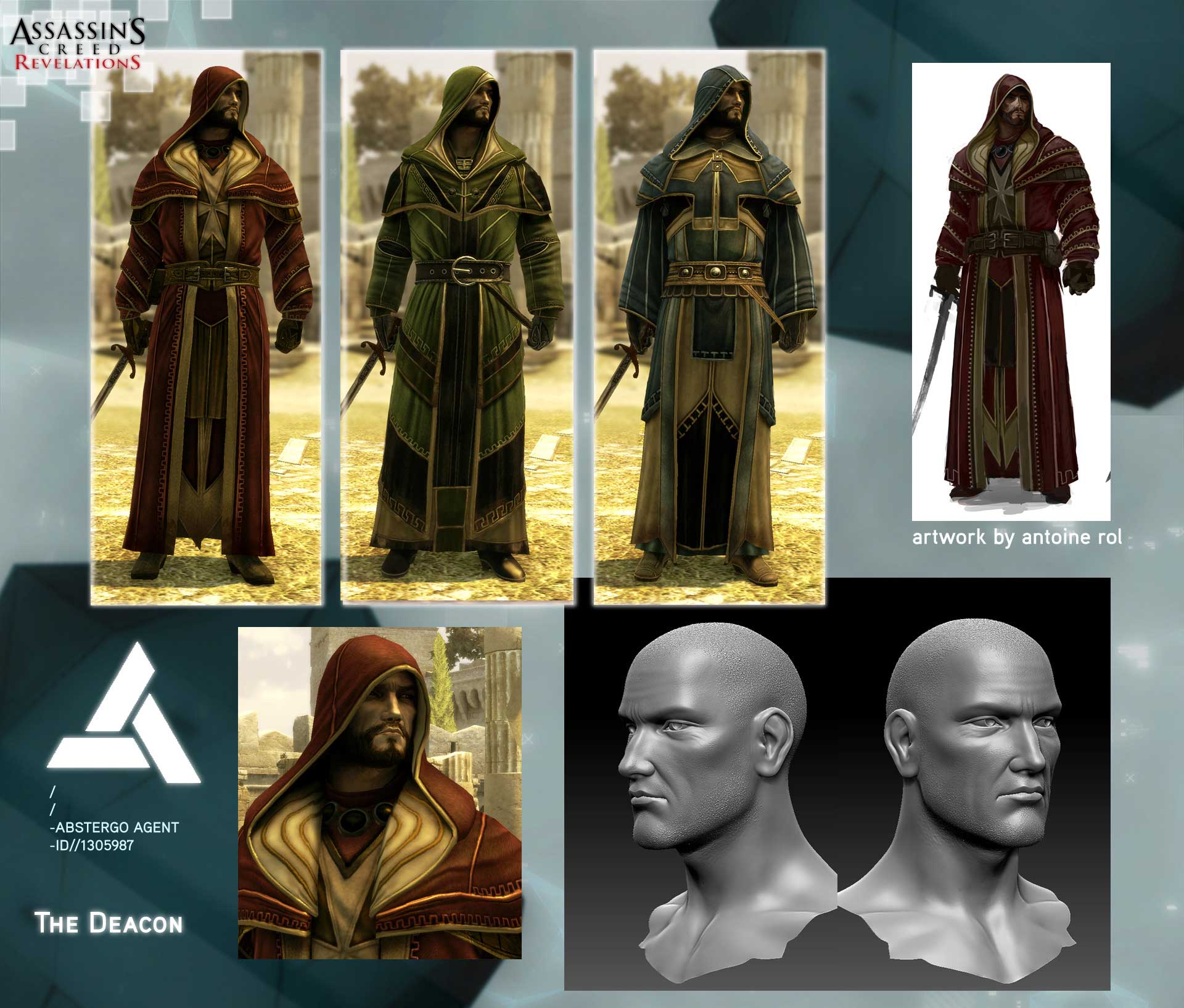 Assassin's Creed - Revelation / Character Concept Art by Antoine Rol