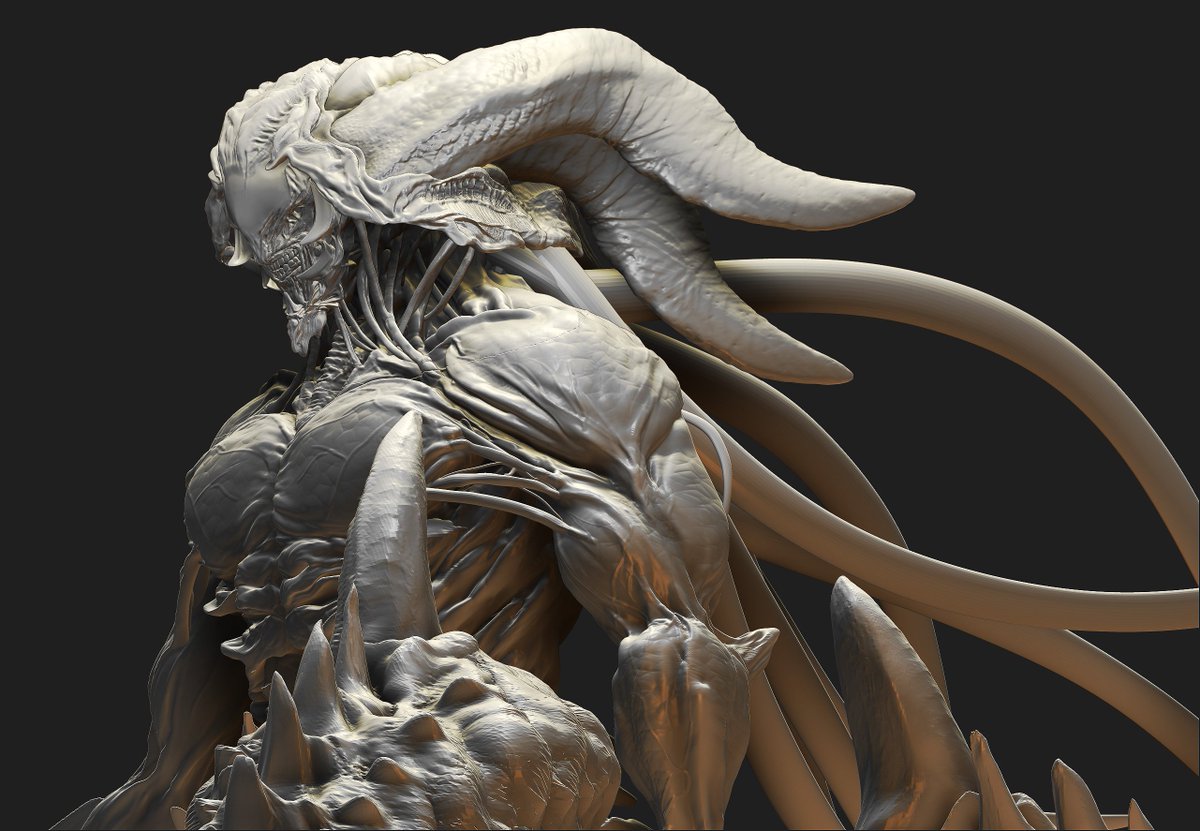 creature in zbrush