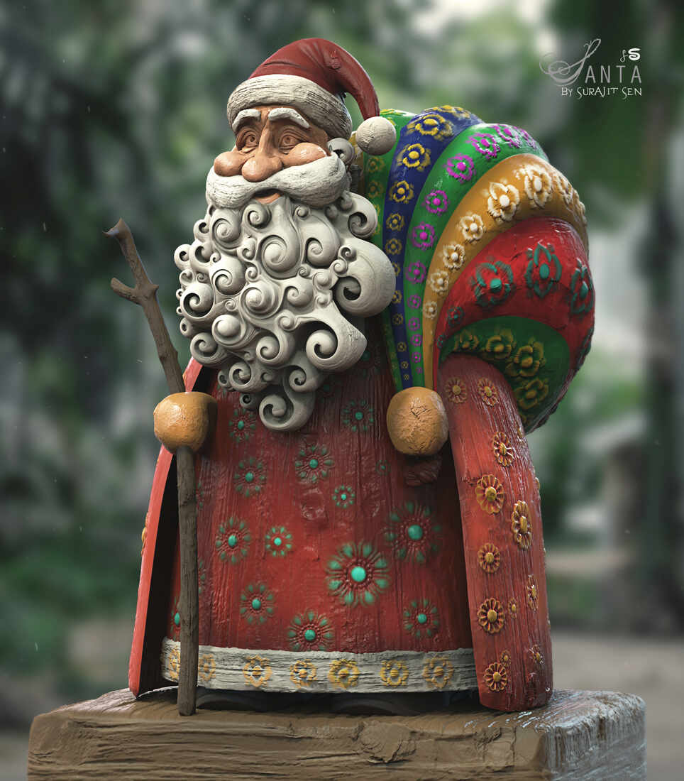 Santa_Digital_Sculpture_SurajitSen_Dec2021A_L