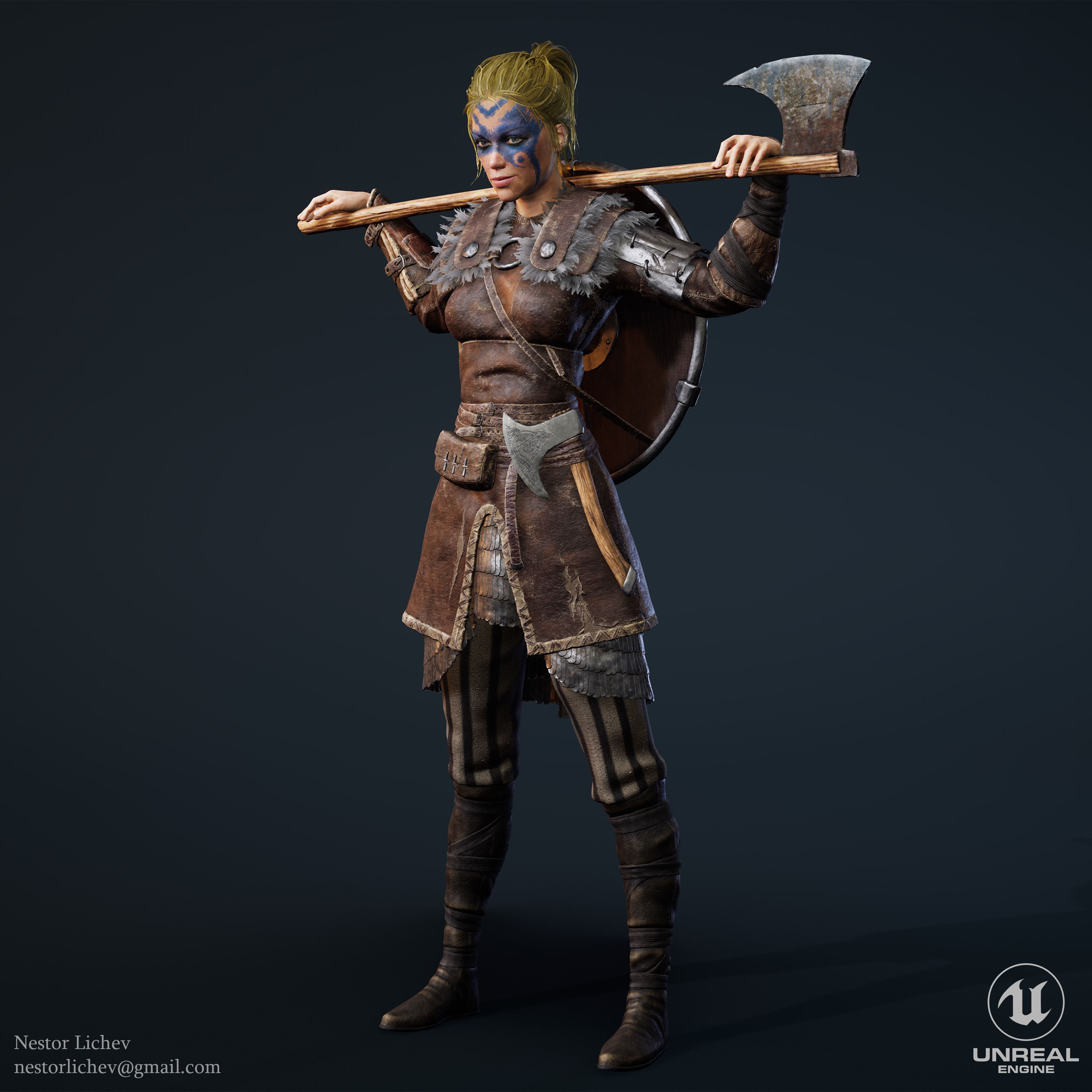 Viking Shield Maiden - ZBrushCentral