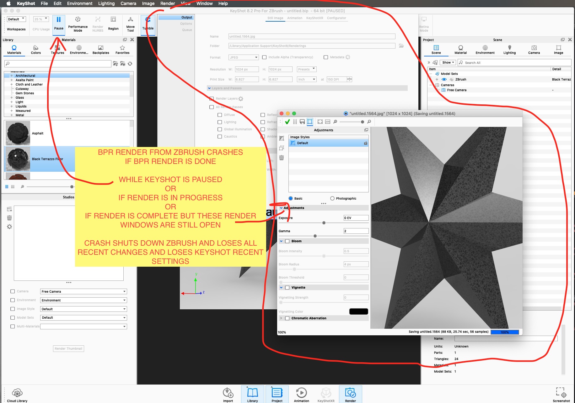 zbrush crashes when opening file