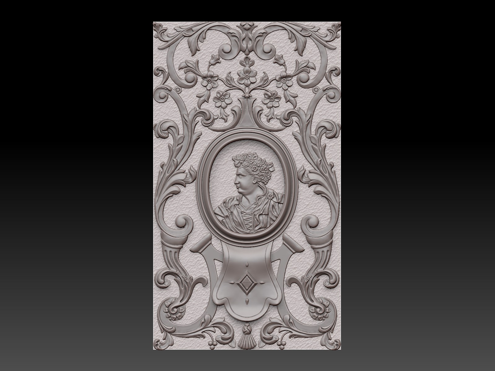 Decorative Panel with Portraits - 6