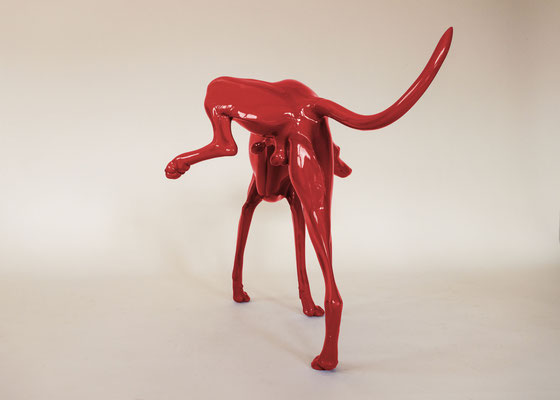 Urinating Whippet Mannequin 3