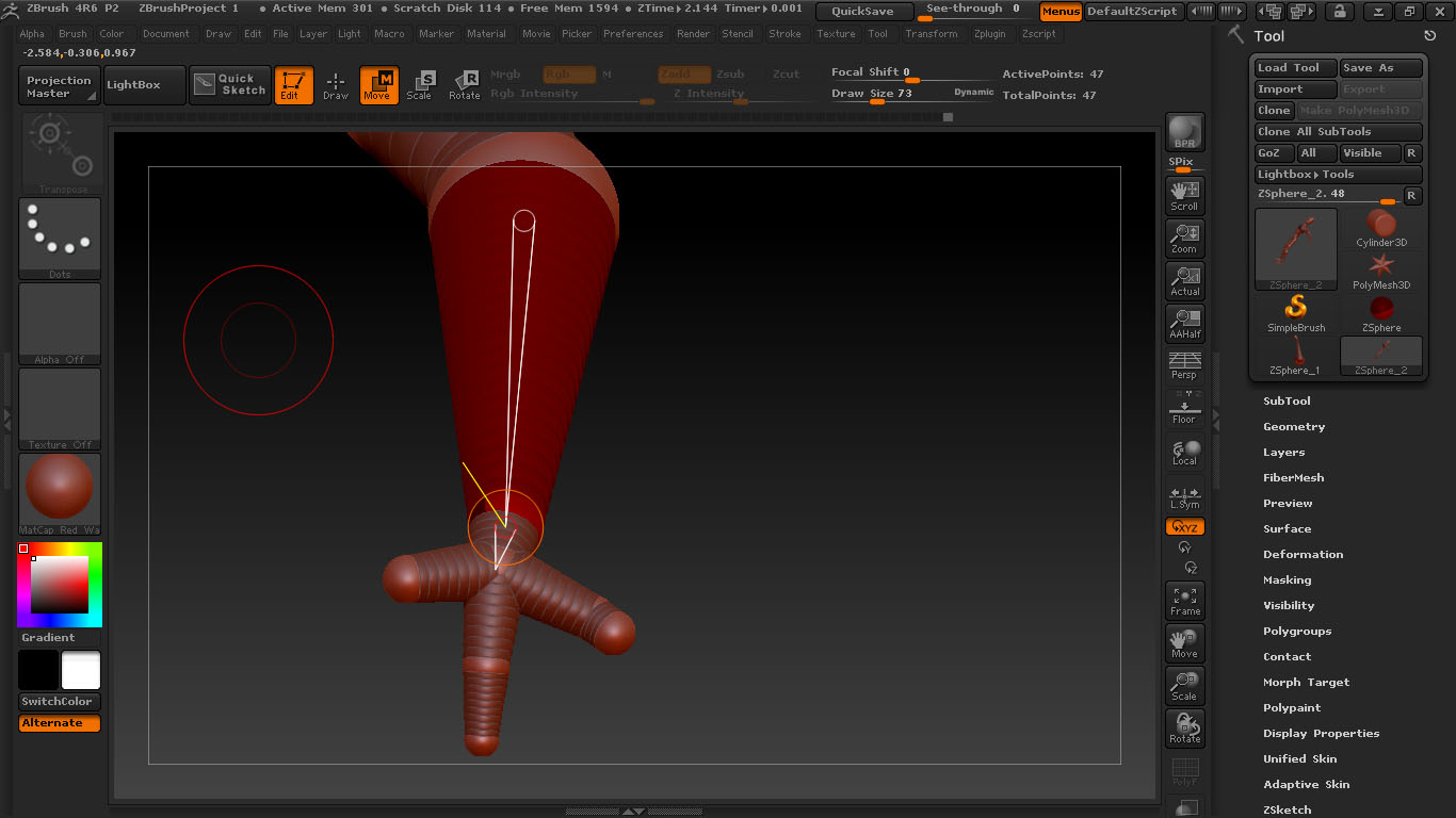 ZBRUSH 4 zsphere problem ZBrushCentral