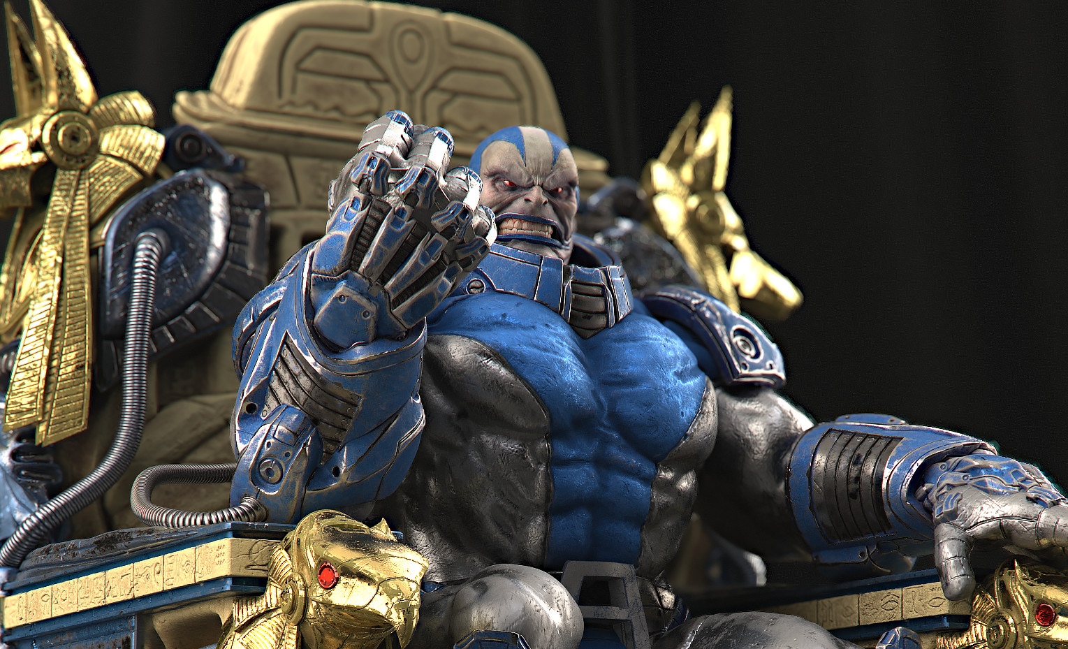 Apocalypse on throne statue 1/4 - ZBrushCentral