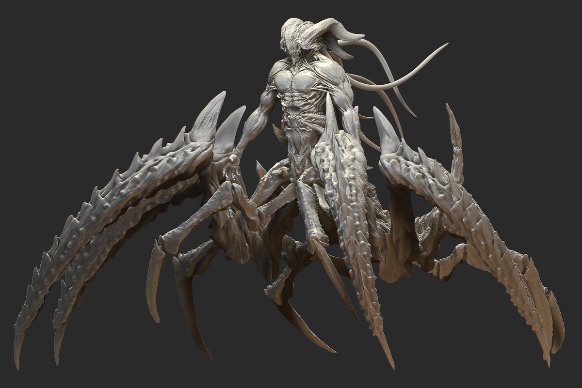 creature in zbrush