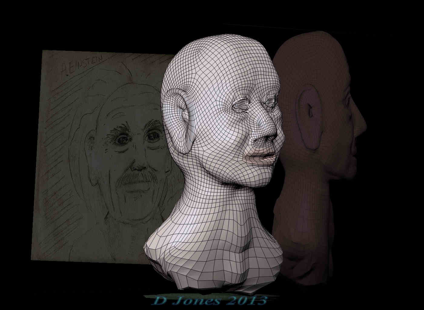 EINSTEIN THE MODEL.jpg