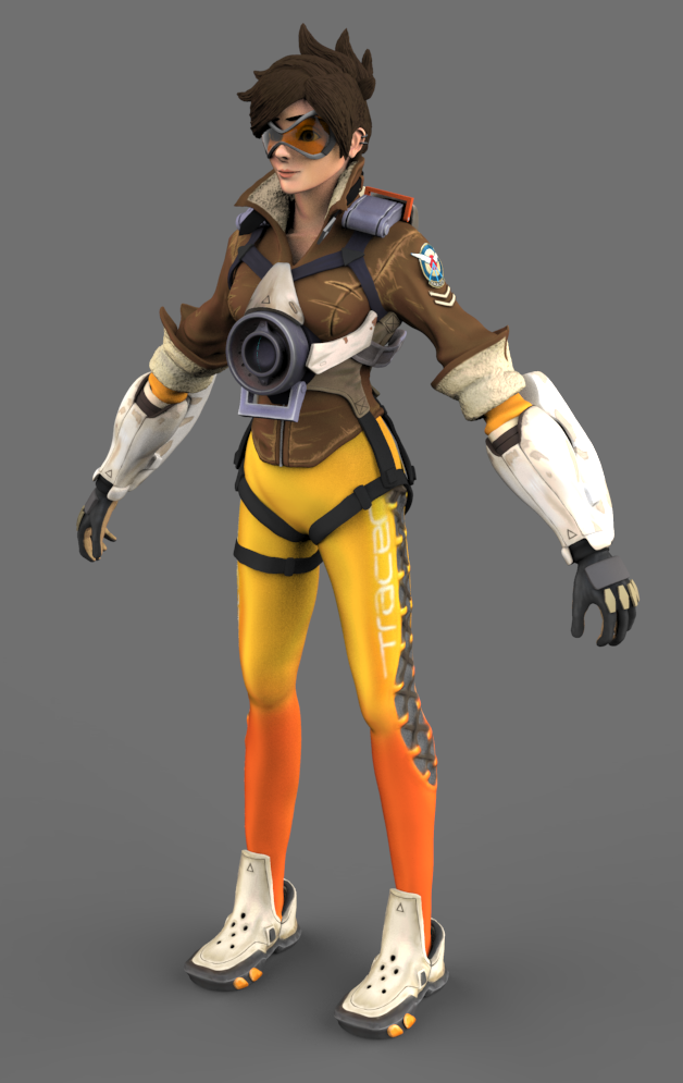 Tracer - Overwatch - Fanart Model - 3D model by printedobsession