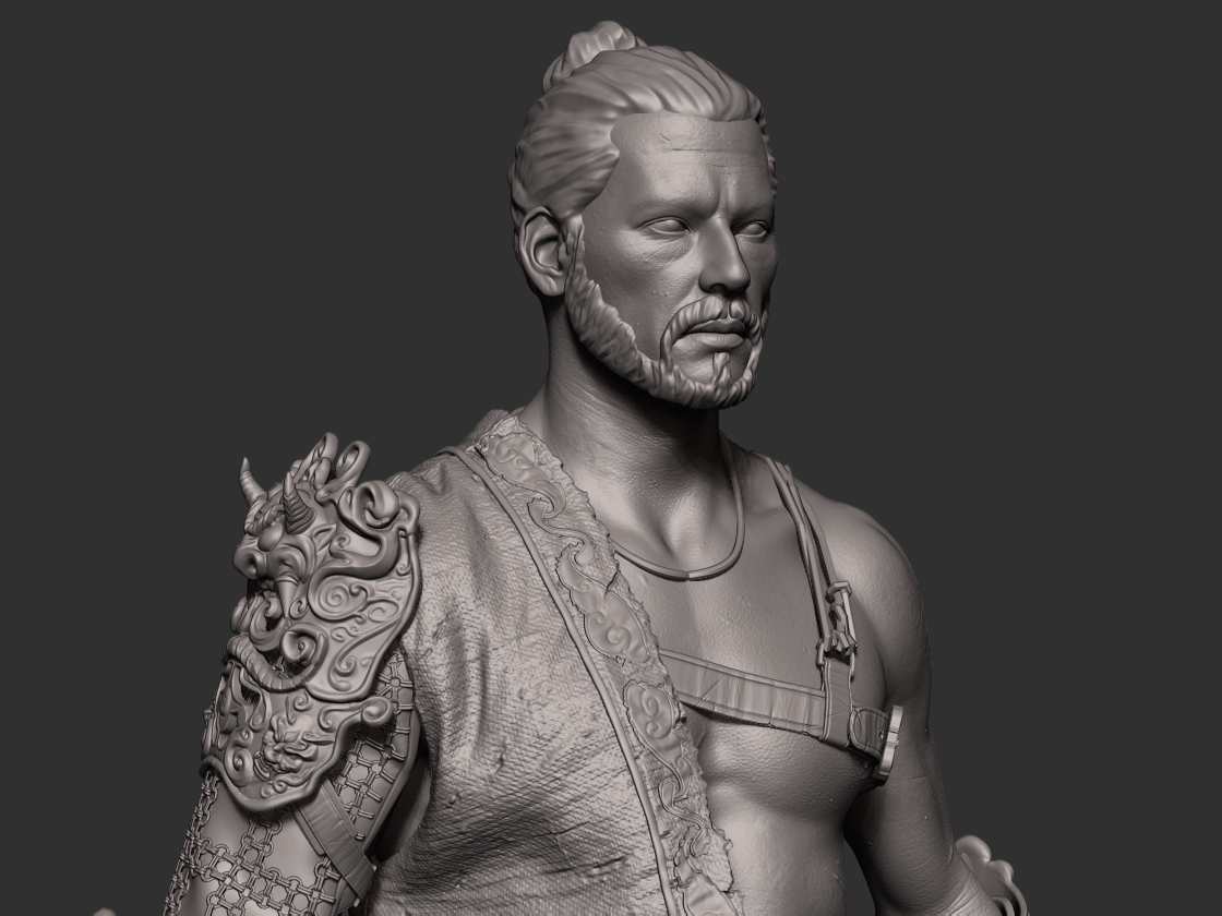 the witcher samurai statue