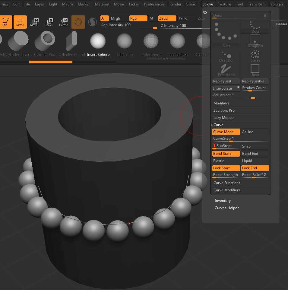 insert mesh keys in zbrush