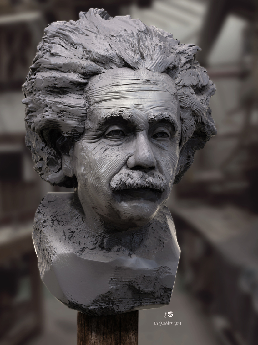 Albert_Einstein_Digital_Sculpture_May2021AL