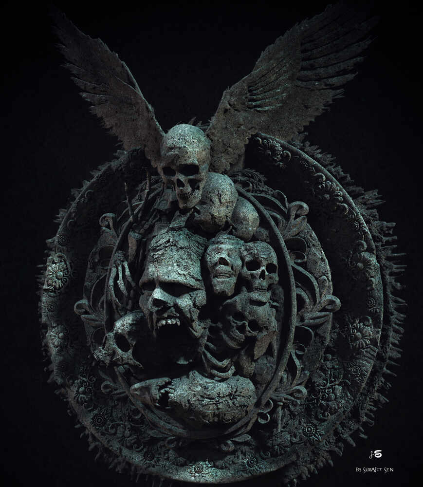 Frame_of_Hell_Digital_Sculpture_SurajitSen_Jul2021A_L