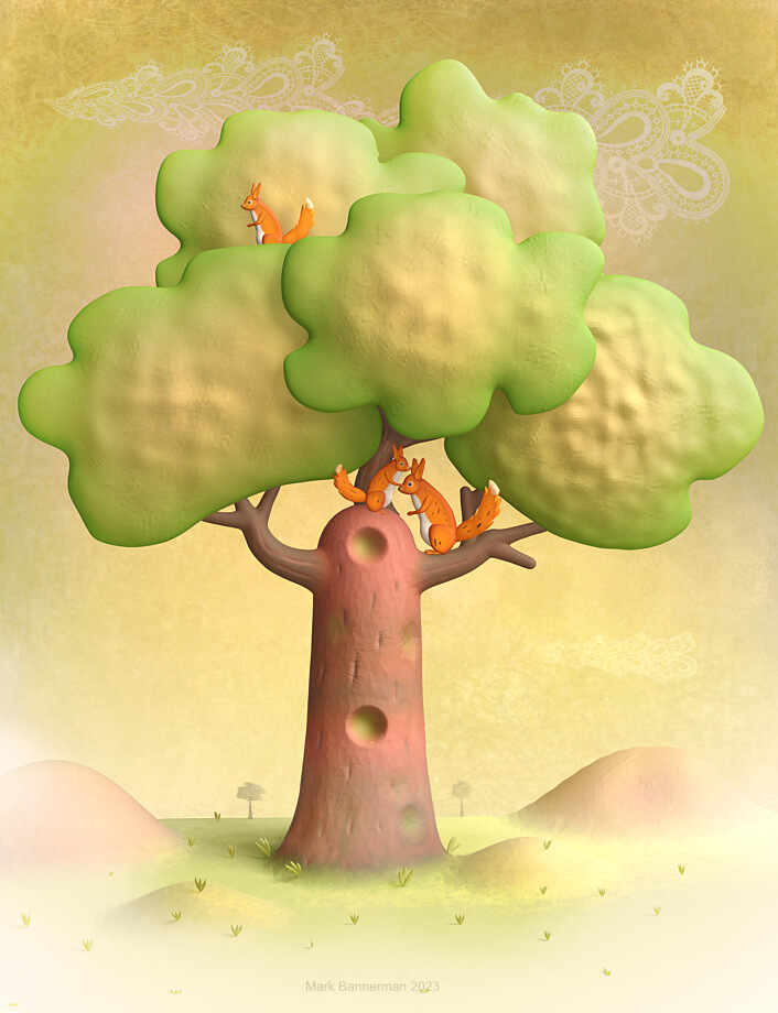 squirrels Happy Clay