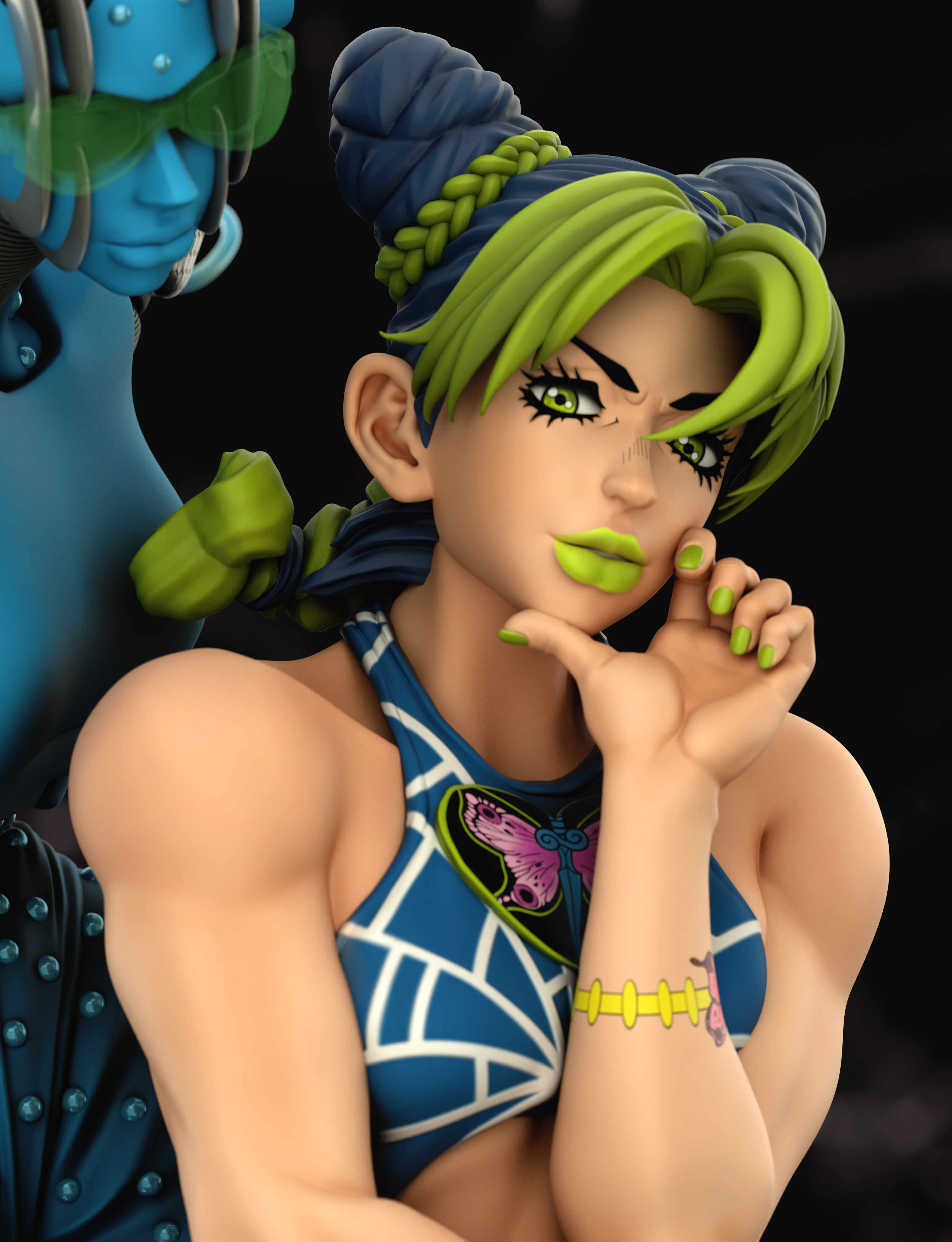 Powerful. Large. Deep., STONE OCEAN ANIME: JOLYNE KUJO first look!!