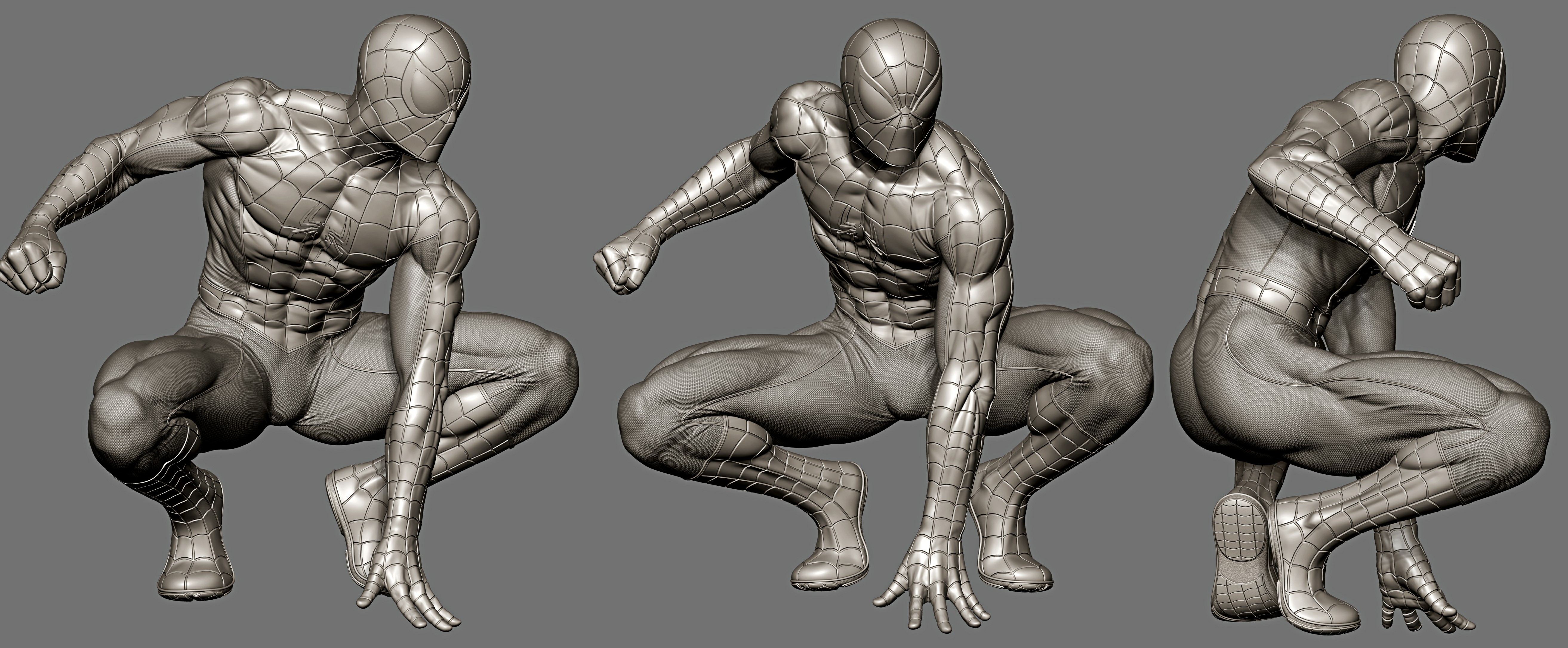 Spiderman Fan Art 1/4 Museum Pose - ZBrushCentral