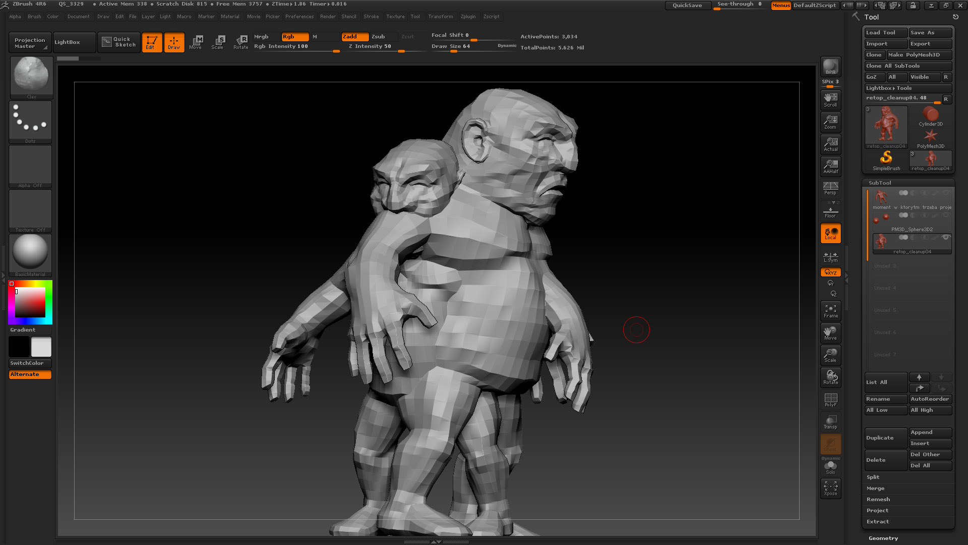 change zbrush background