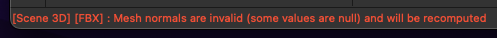 error message