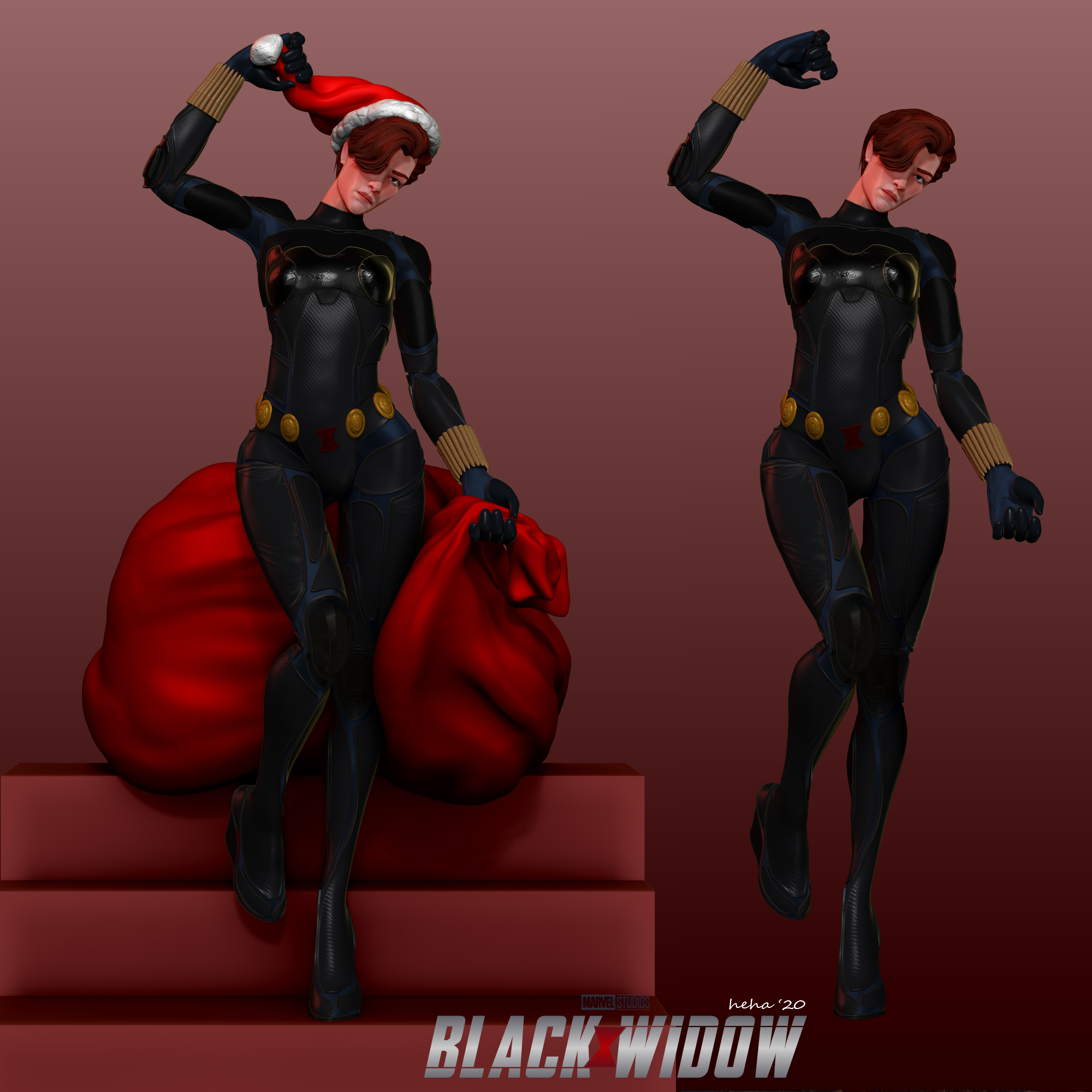 Black widow christmas season! ZBrushCentral