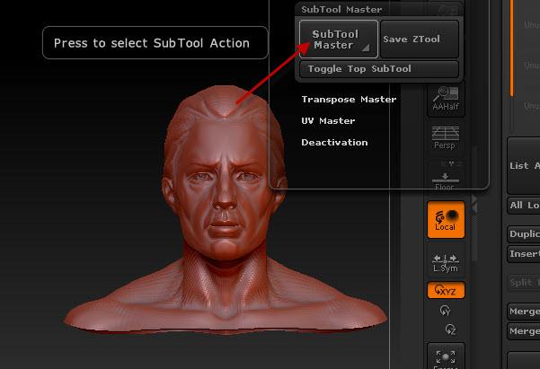 zbrush combine 2 subtools