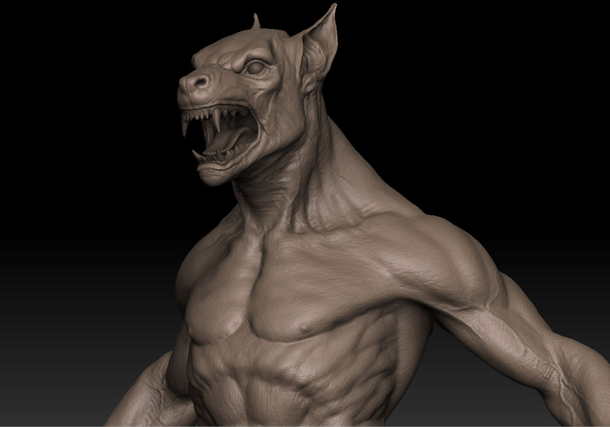 werewolf foot zbrush