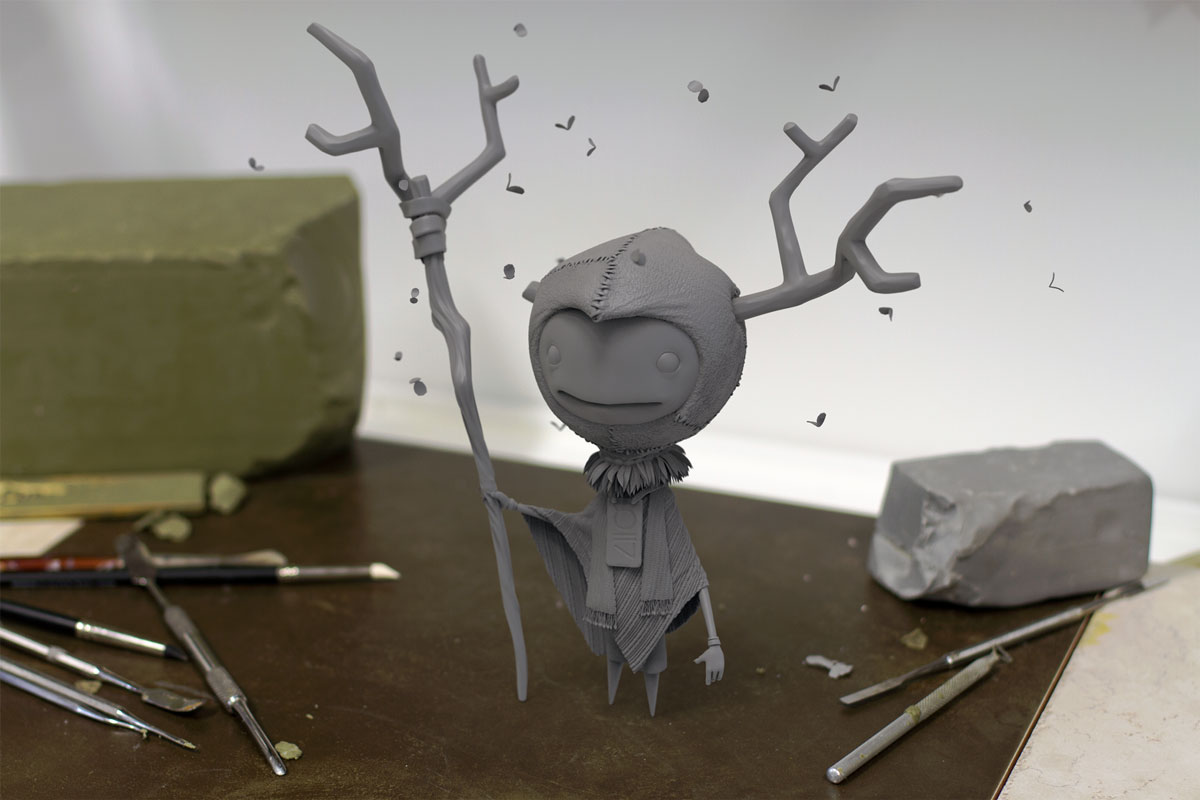 Forest_Critter_clay_render