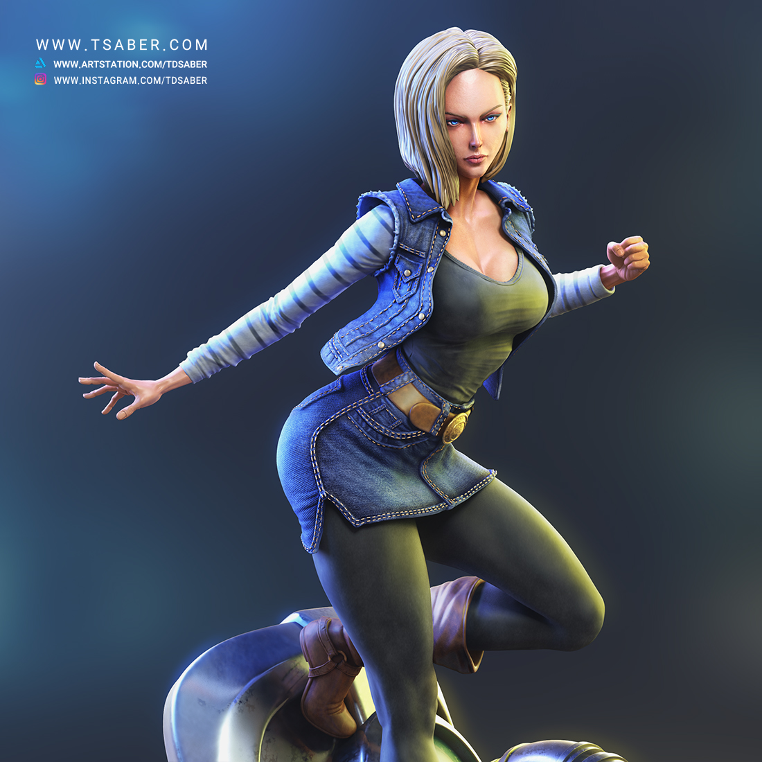 Android 18 Statue - Dragon Ball Z Collectibles - ZBrushCentral