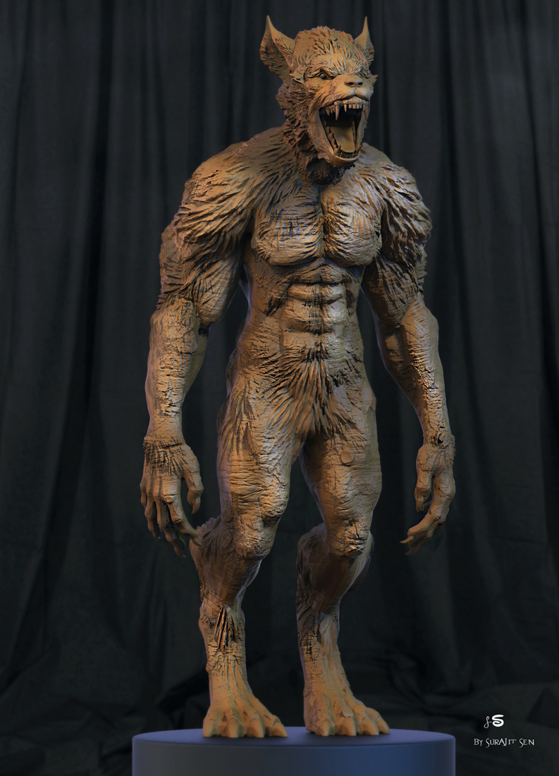 Werewolf_Digital_Sculpture_SurajitSen_April2021A_L