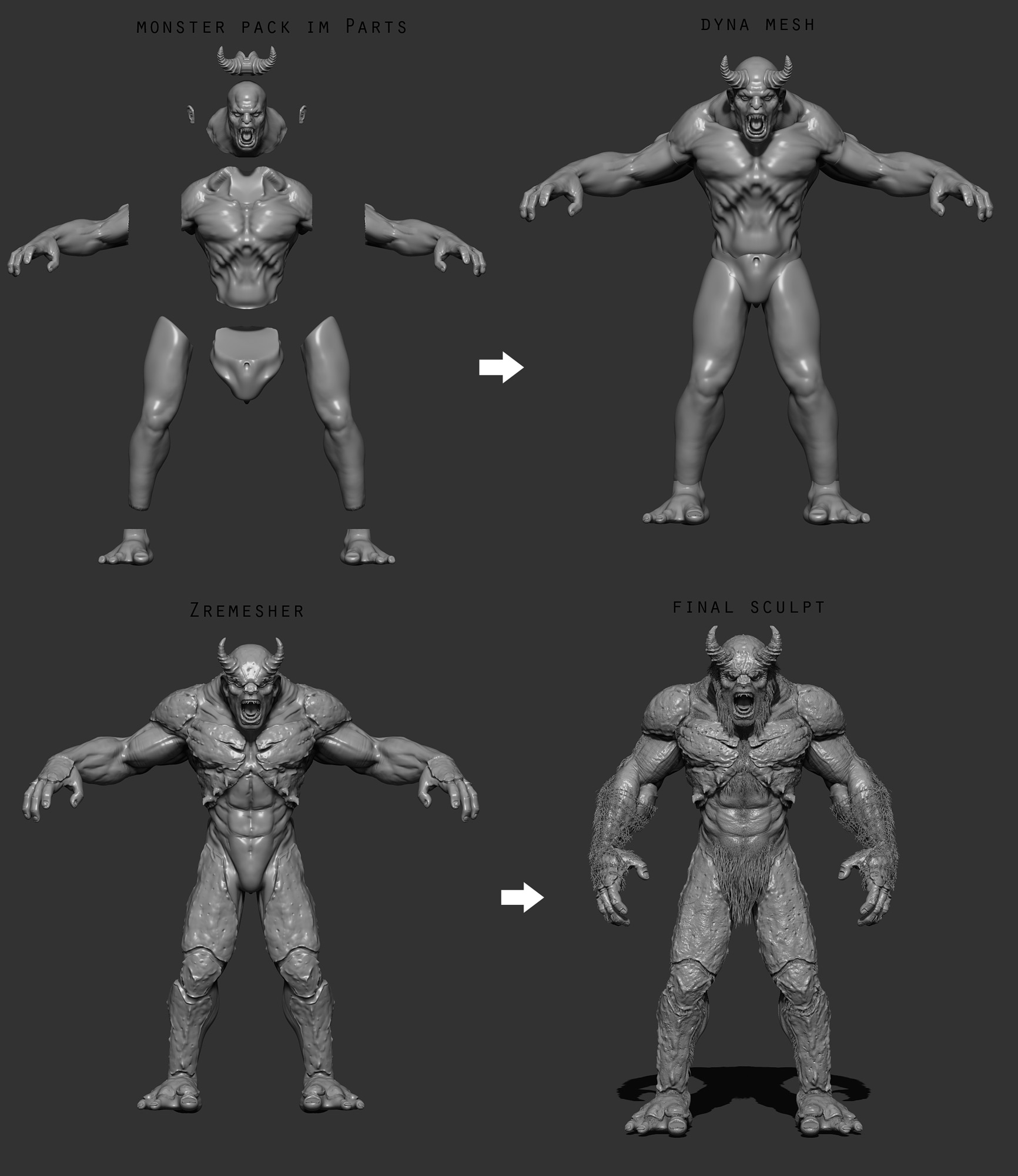 so muchmonster zbrush