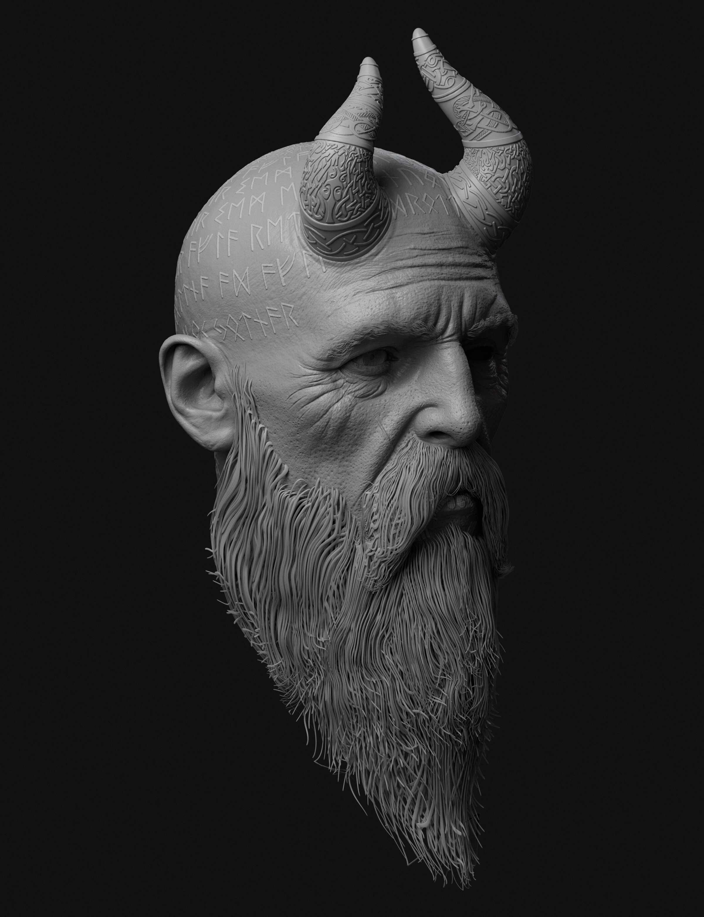 God of War Ragnarök 3D Print & Paint Part 1: Painting Mimir's Head