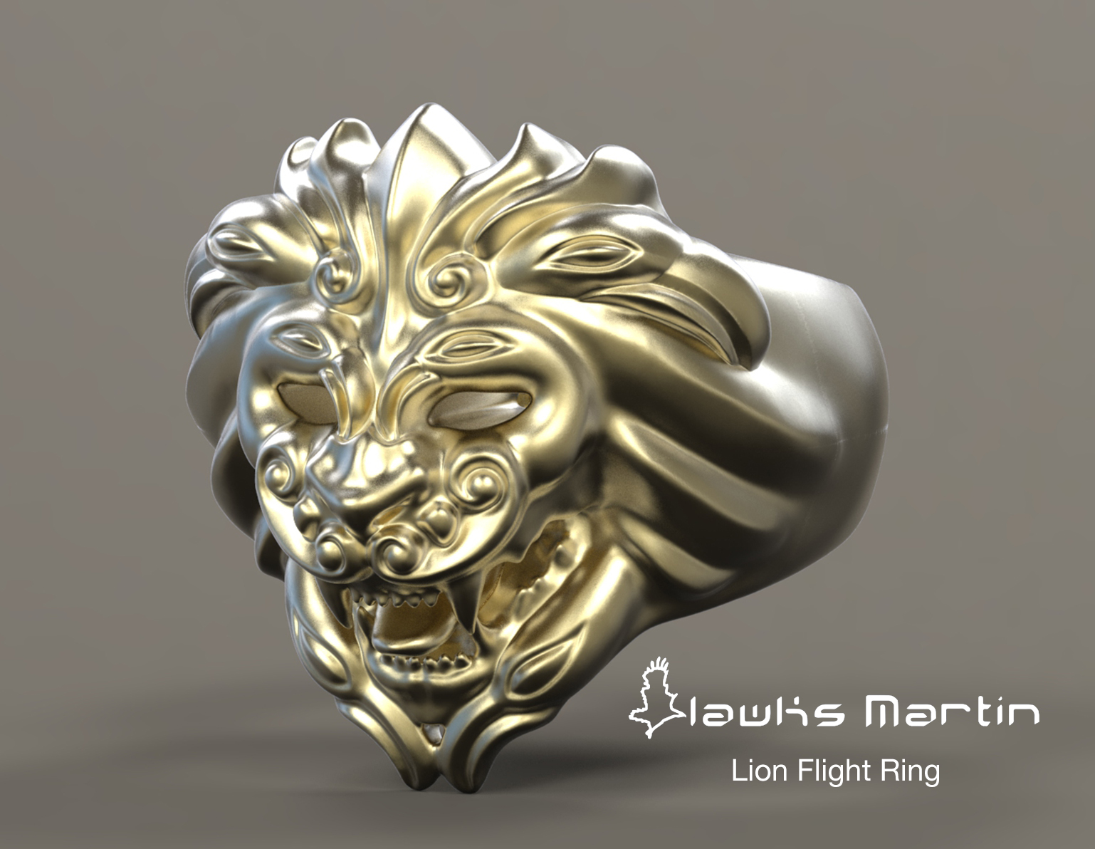Lion Flight Ring Three Quarter.jpg
