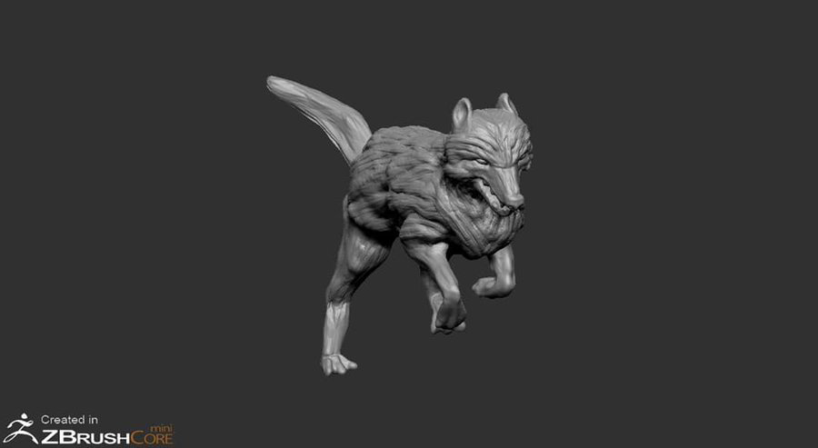wolf-zbrushcoremini