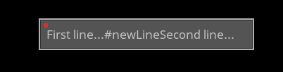 string new line