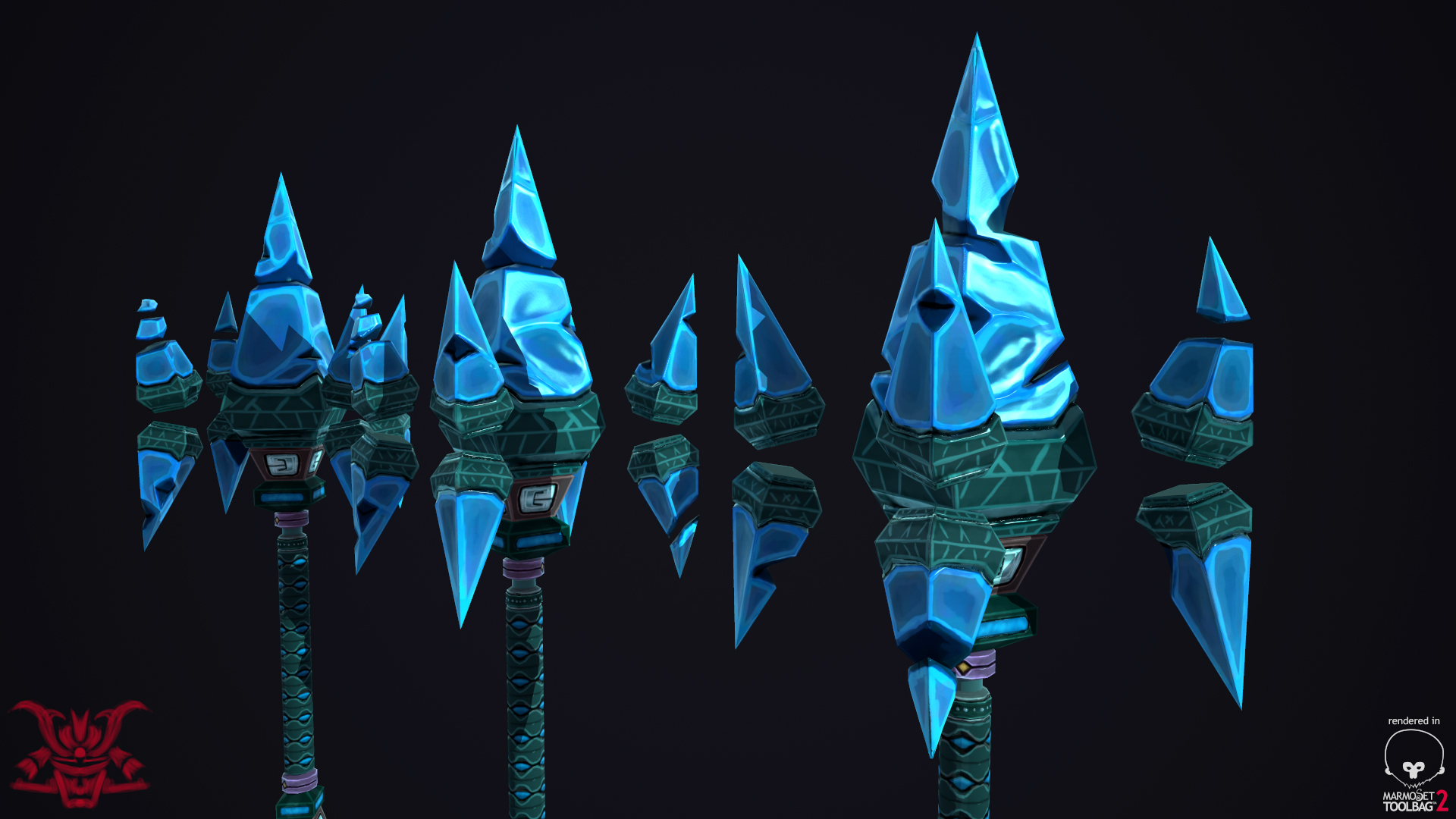 Ice staff. Stylized Weapon. Ice Weapon. Stylized Fantasy. Стафф дота 2.