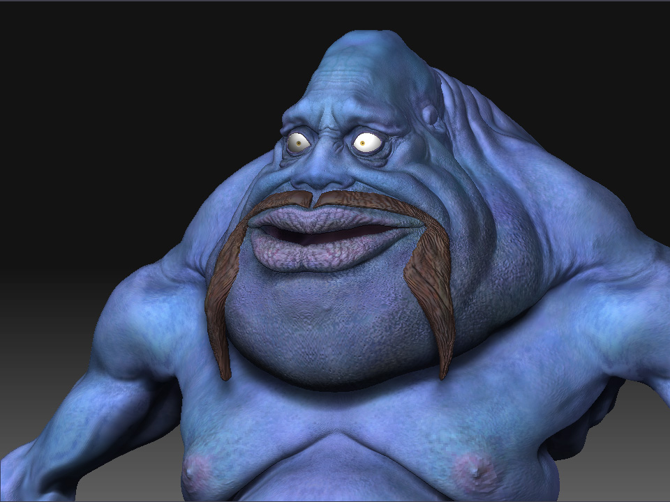 Big Blue Man F*****r (nudity) - ZBrushCentral