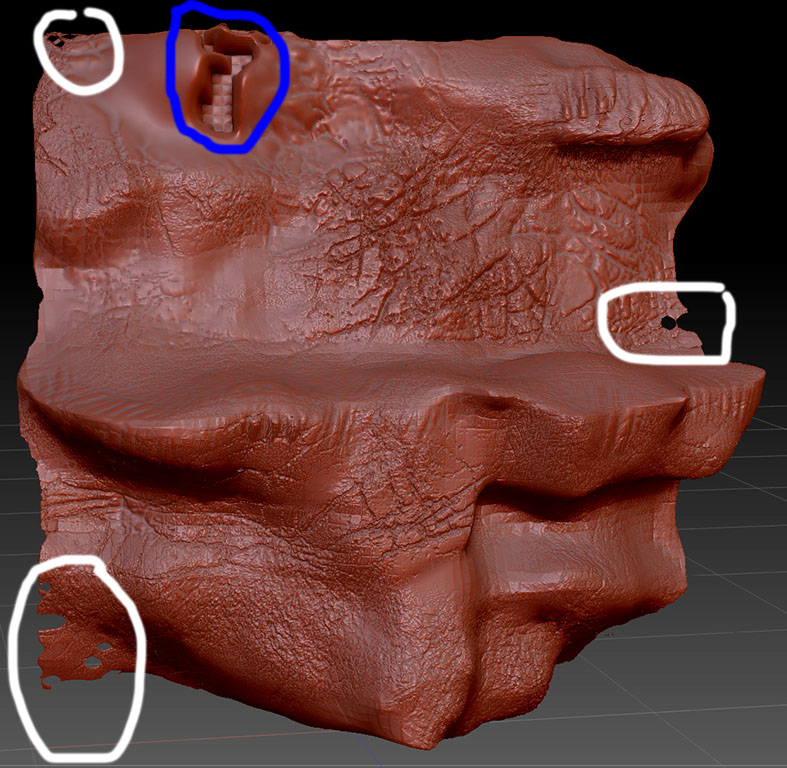 zbrush cut hole through mesh