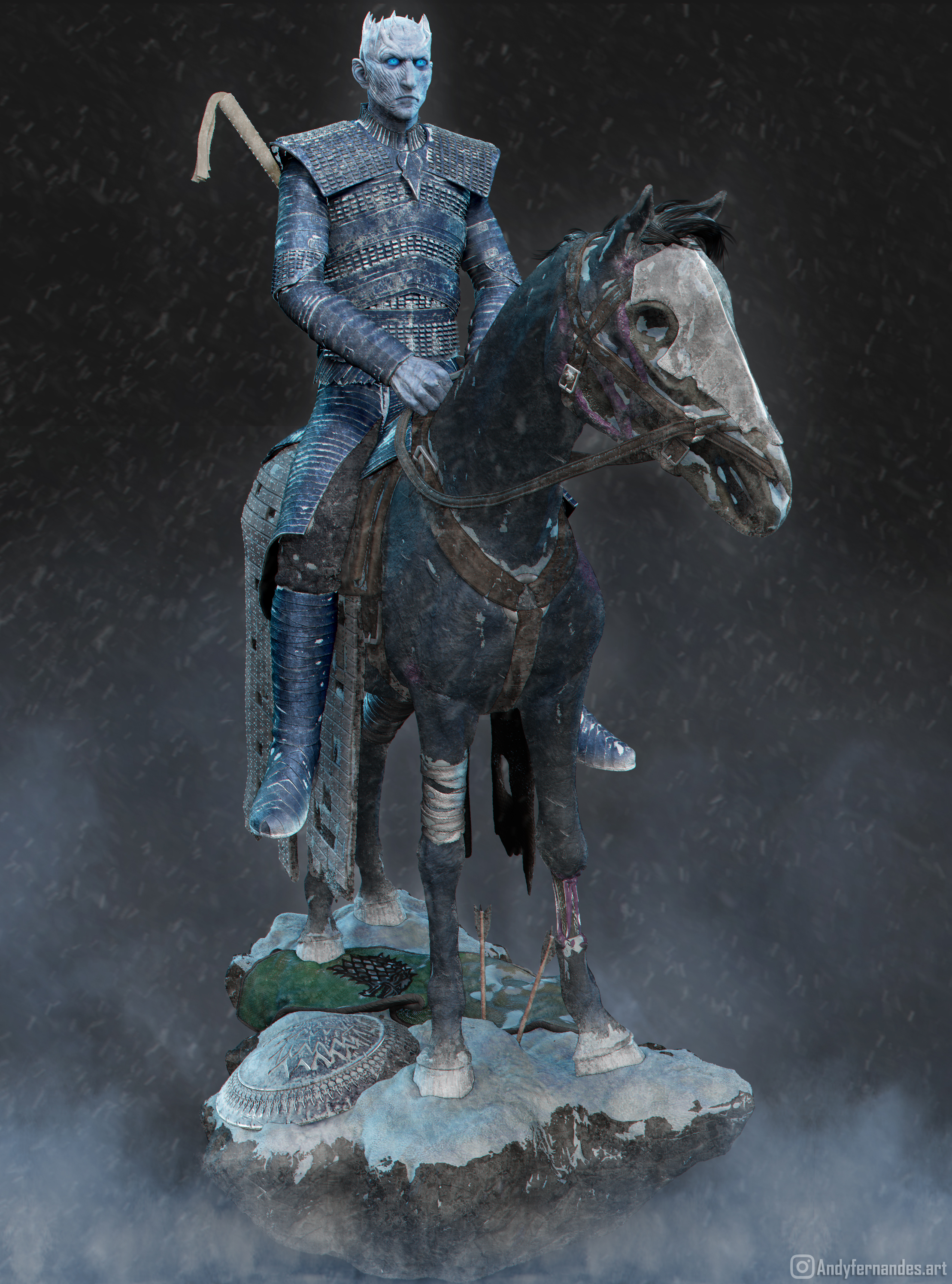 Night king on horse pop sale