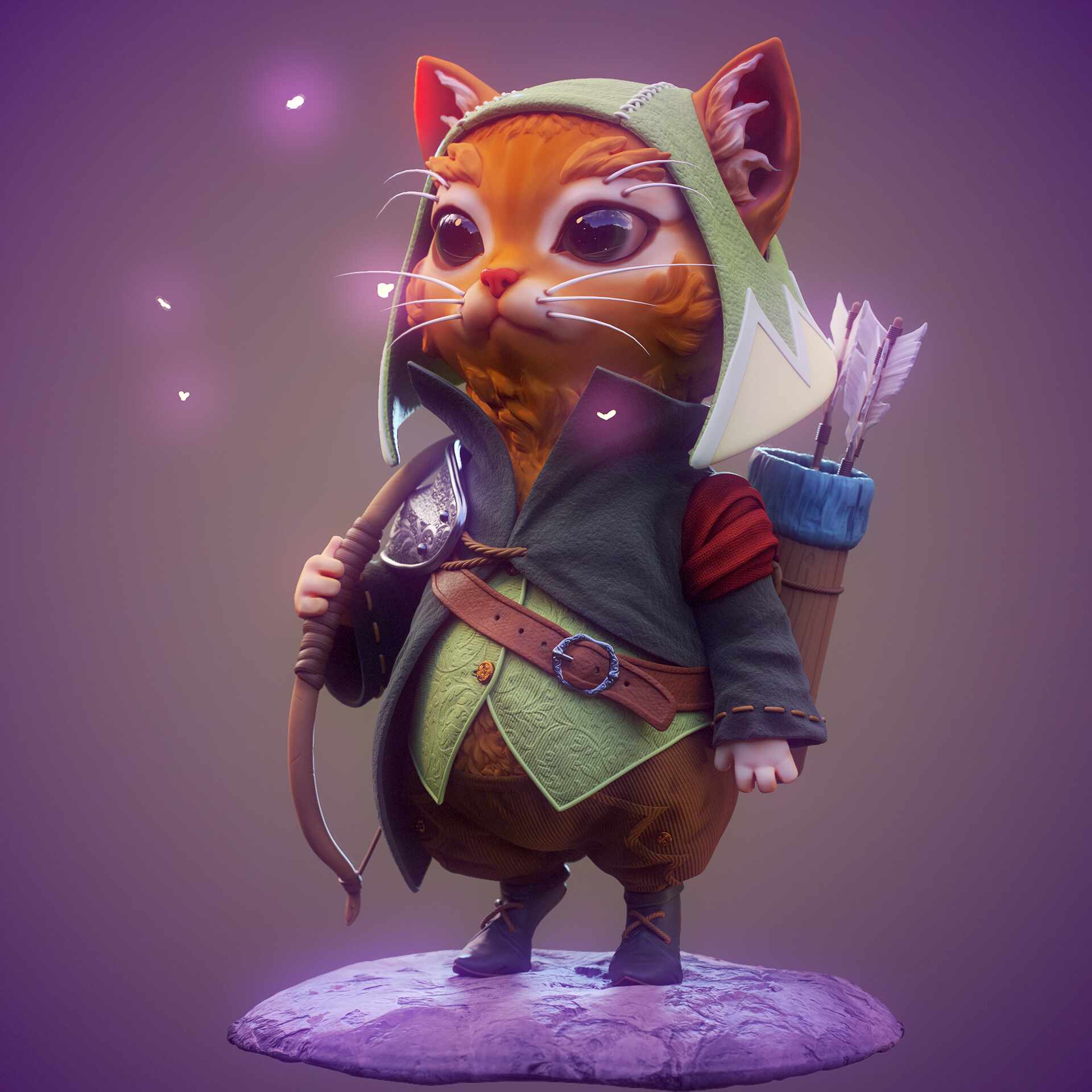 Archer Cat ZBrushCentral