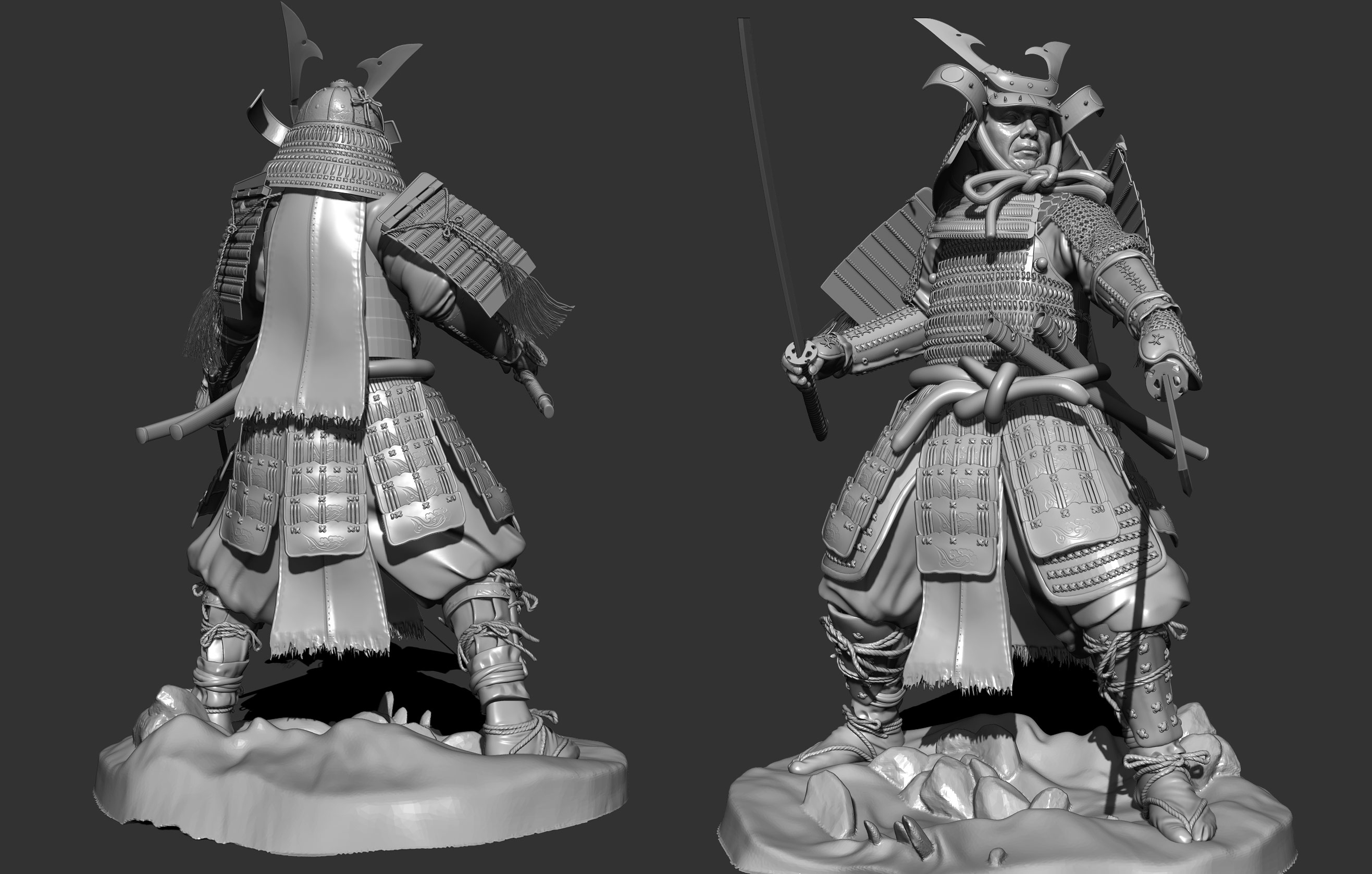 samurai zbrush