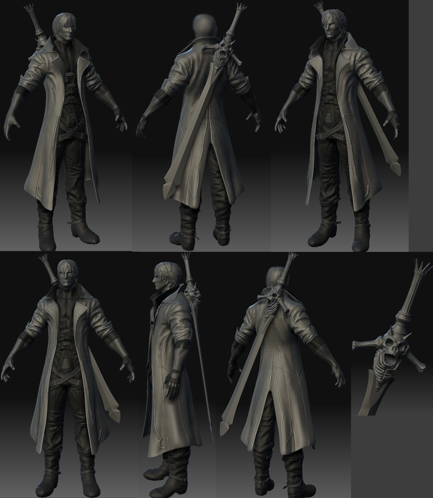 Dante from Devil May Cry - ZBrushCentral