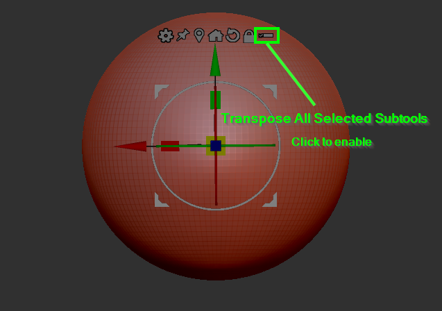 how to scale down all subtools together in zbrush