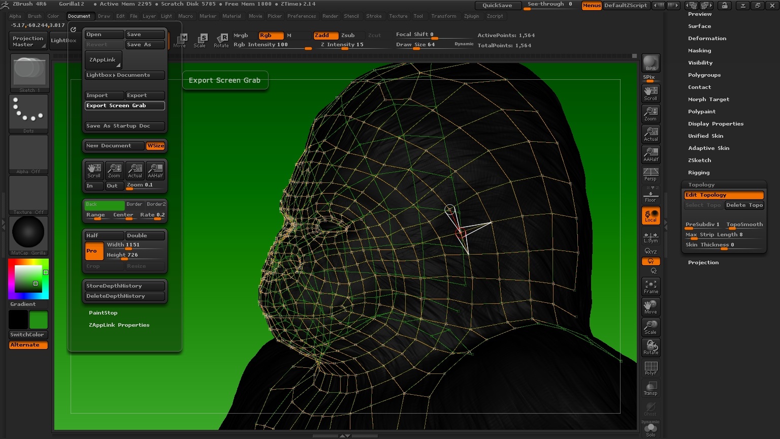 Retop hide backface zbrushcentral