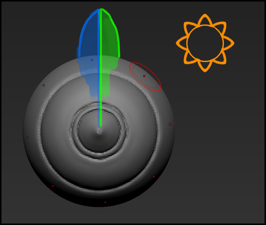 uneven strokes radial symmetry zbrush