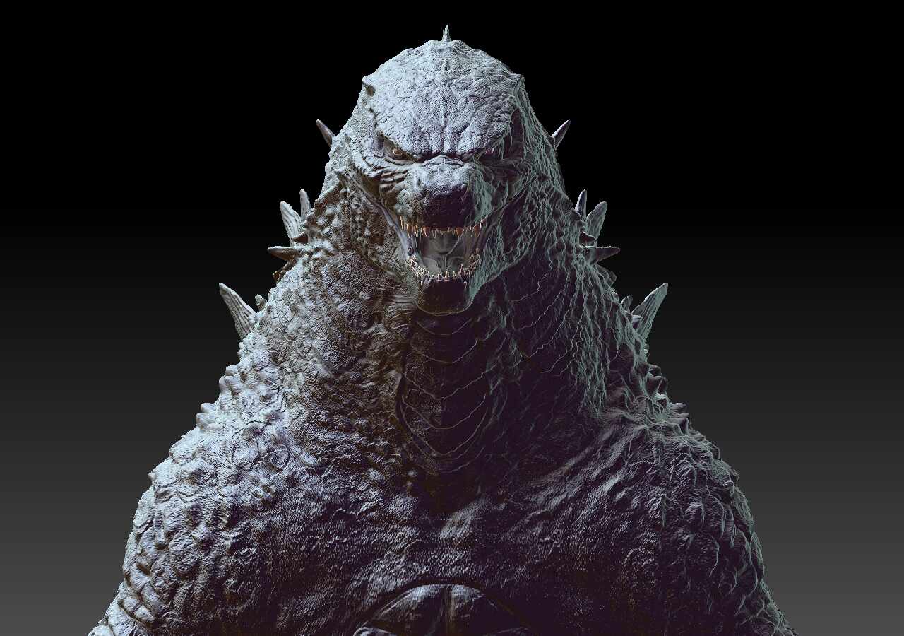 godzilla from zbrush to maya