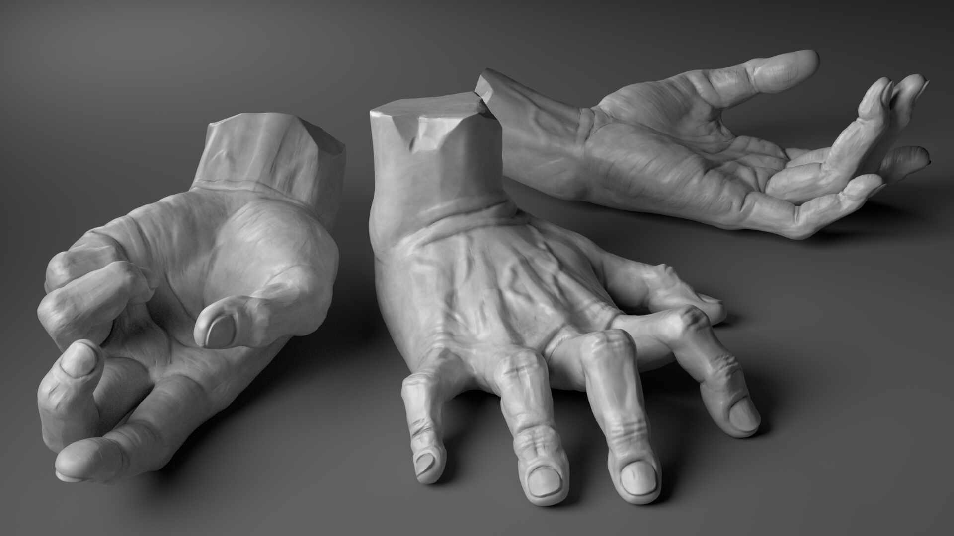 hands study zbrush