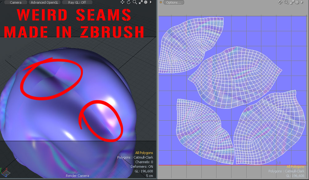 normal map zbrush stem
