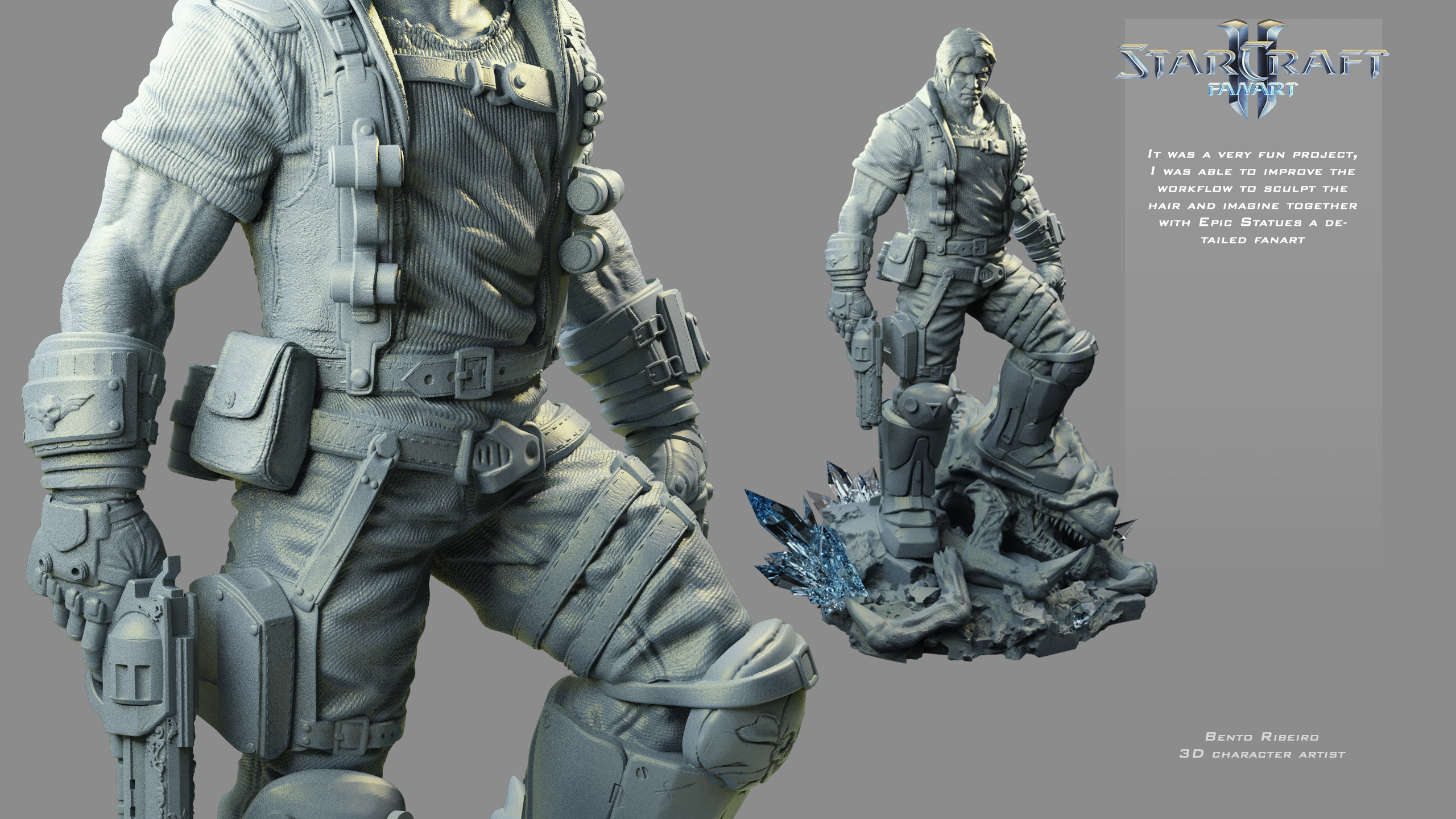 Jim Raynor a Starcraft Fanart - ZBrushCentral