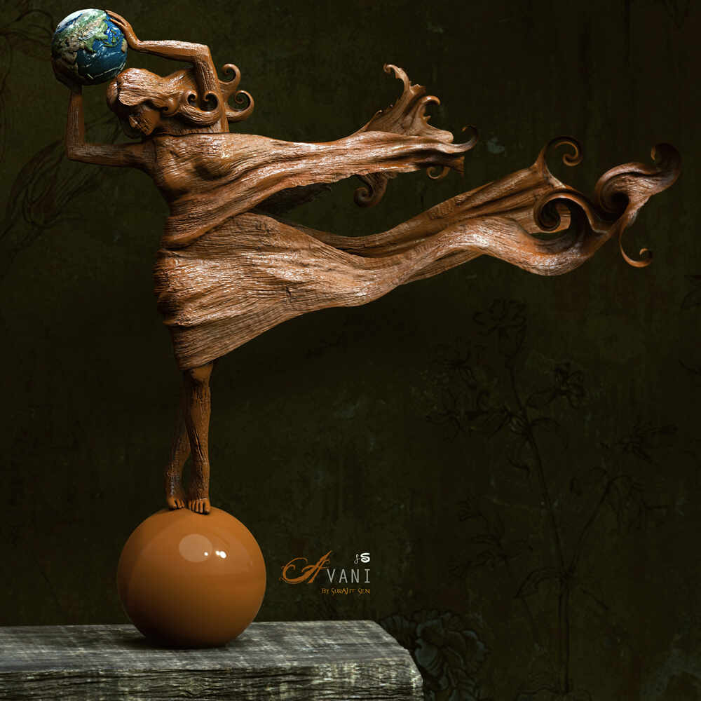 Avani_Womens_day_Digital_Sculpture_SurajitSen_8_March2022_L