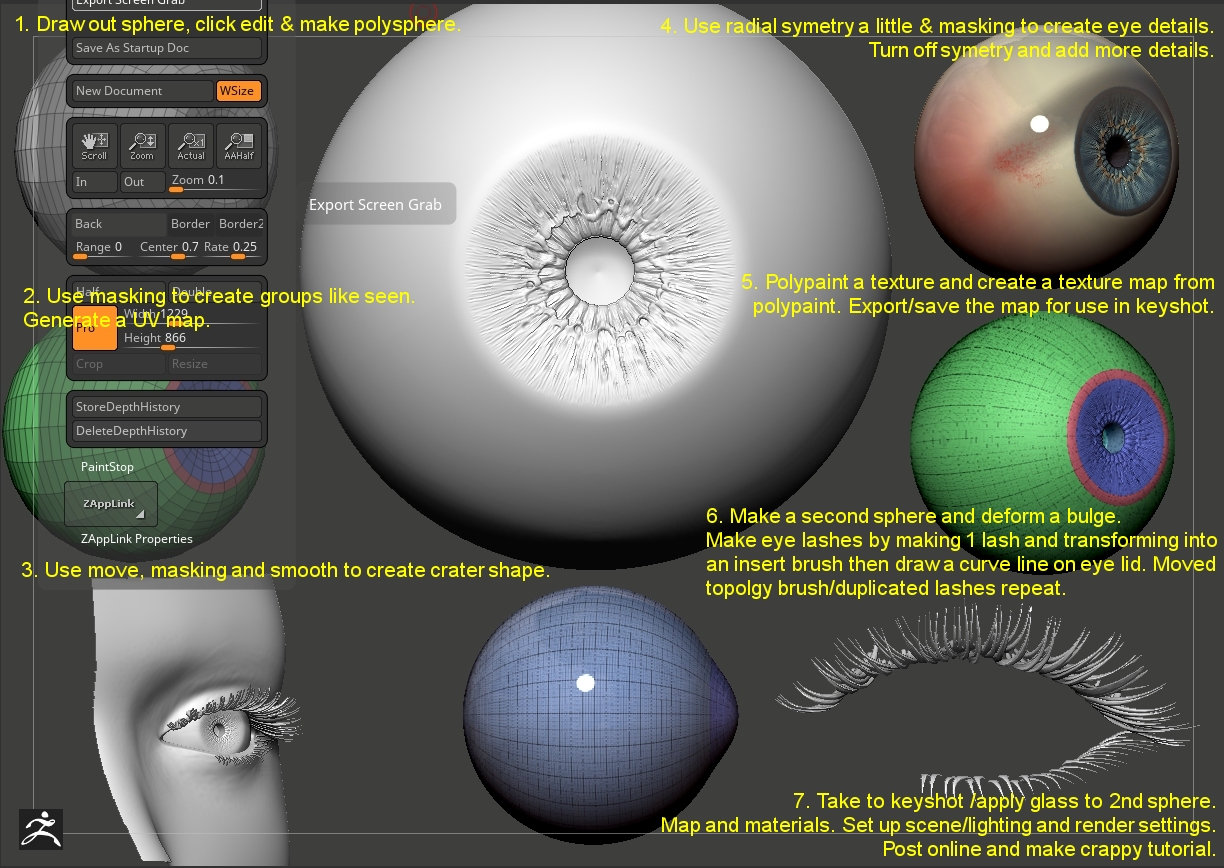 Zbrush Eye sculpt - ZBrushCentral